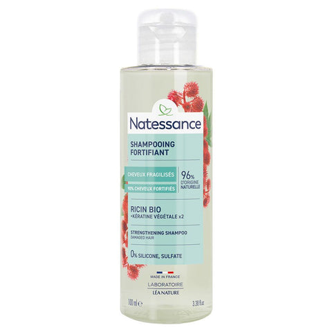 Natessance Kräftigendes Reparaturshampoo Rizinus und pflanzliches Keratin — 100 ml