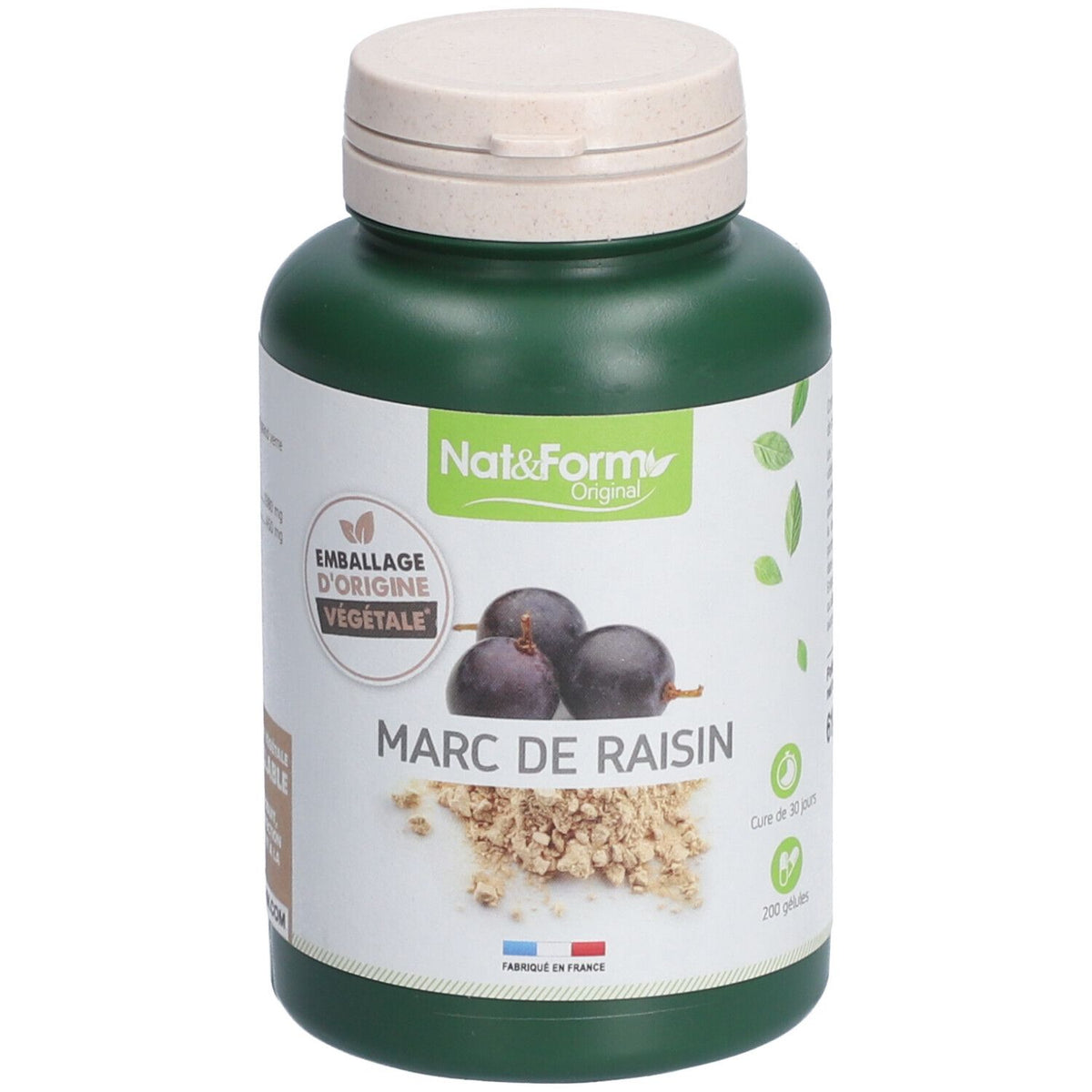 Nat&Form Marc de raisin (200 pièces)