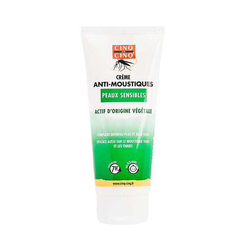 CINQ SUR CINQ Anti-Mücken-Creme Empfindliche Haut – Formel Defensil Plus — 100 ml