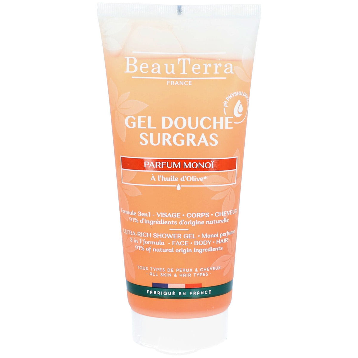 BeauTerra Gel Douche Surgras - Monoï — 200 ml