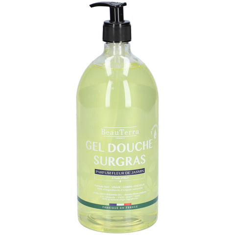 BeauTerra Überfettetes Duschgel Duft Jasminblüte Nachfüllpack 1L
