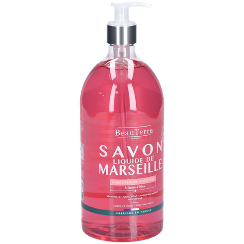 BeauTerra Marseille Flüssigseife - Antike Rose (1 L)