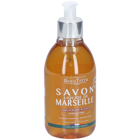 BeauTerra Savon Liquide de Marseille - Beurre de Karité — 300 ml