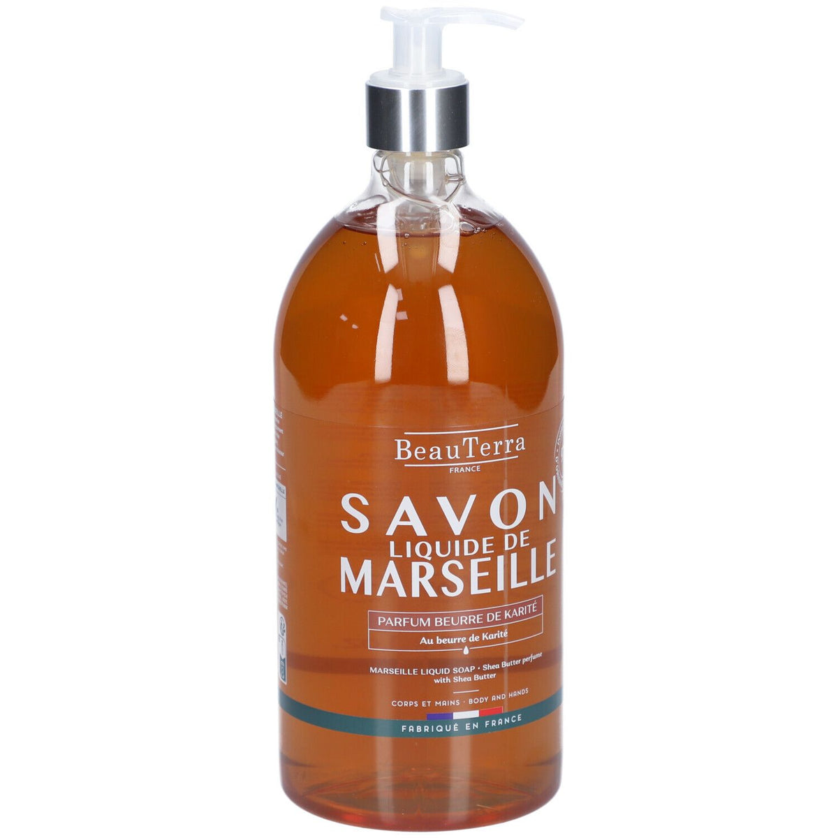 BeauTerra Savon liquide de Marseille - Karité (1 L)
