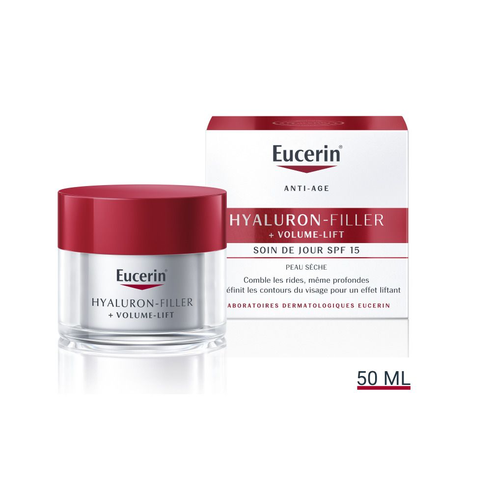 Eucerin® HYALURON FILLER + VOLUME LIFT Soin de Jour Peau Sèche SPF15 50 ml