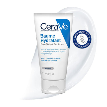 CeraVe Baume Hydratant visage et corps pour les peaux sèches à très sèches (50 ml)