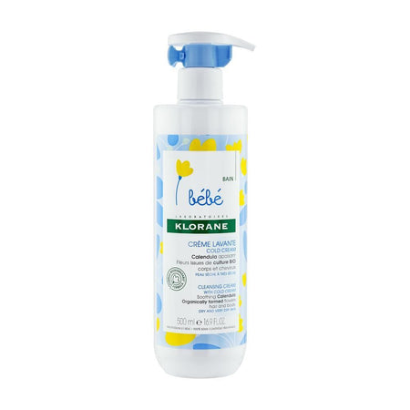 Klorane Bébé Bain Crème lavante Cold Cream au Calendula (500 ml)