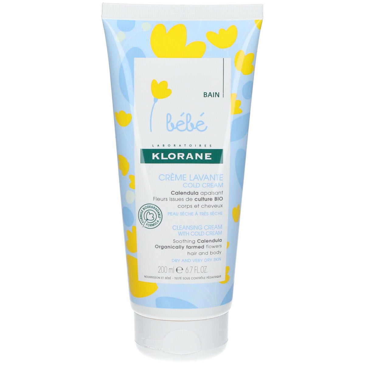KLORANE Crème lavante Cold Cream au Calendula — 200 ml