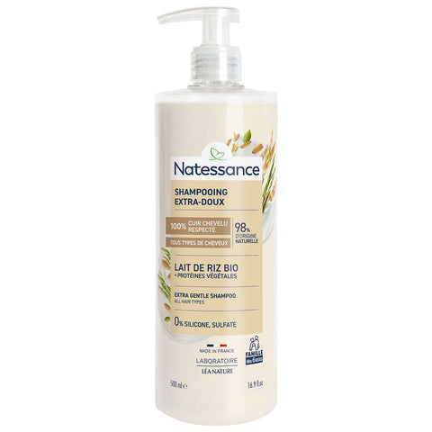 Natessance Extra-Gentle Rice Milk Shampoo (500 ml)