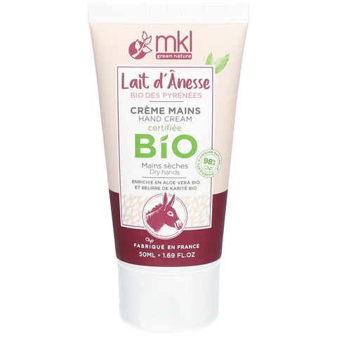 mkl Crème mains au lait d'ânesse certifiée bio (50 ml)