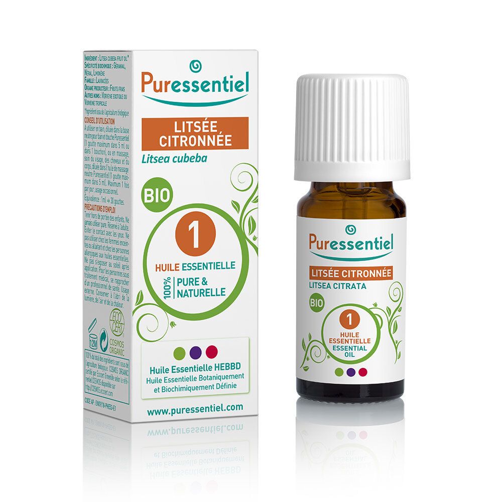 Puressentiel Huile Essentielle Litsée Citronnée BIO (10 ml)