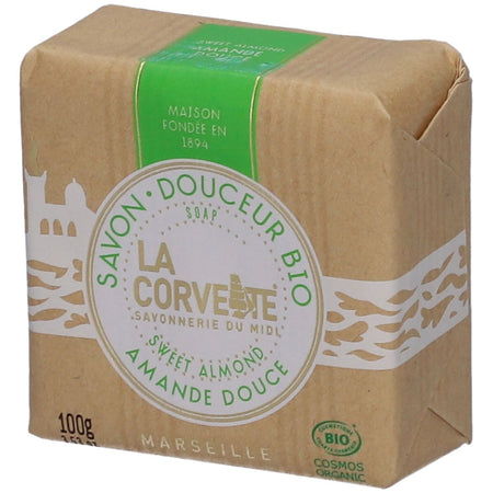 LA CORVETTE Savon douceur bio Amande Douce (100 g)
