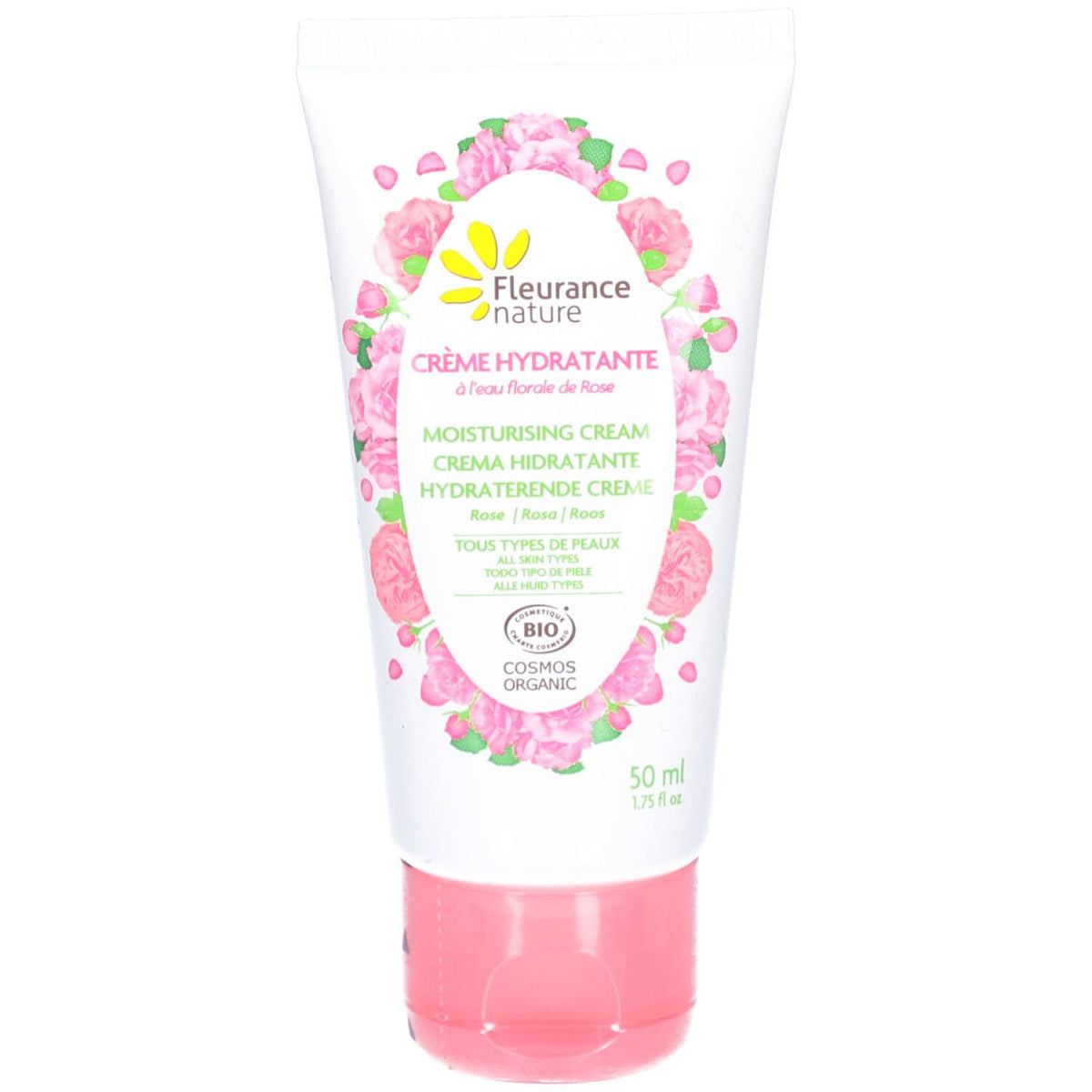 Fleurance Nature Crème Hydratante Eau Florale Rose — 50 ml