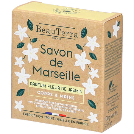 BeauTerra Savon de Marseille - Fleur de Jasmin (100 g)