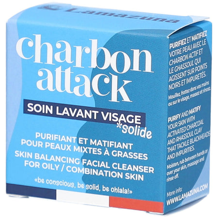 LAMAZUNA Charbon Attack Soin Lavant Visage (25 g)