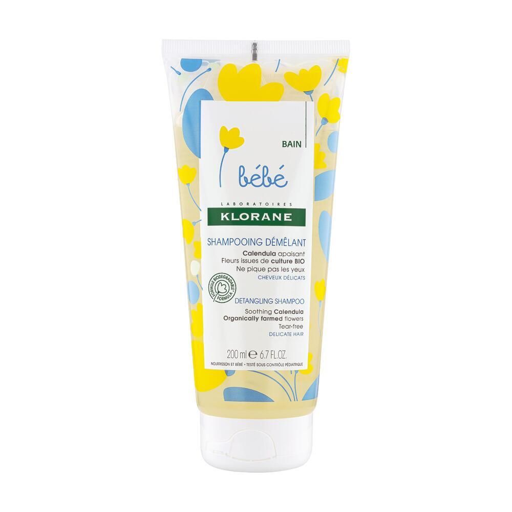 KLORANE Bébé Bain Shampoing Démêlant au Calendula Bio (200 ml)