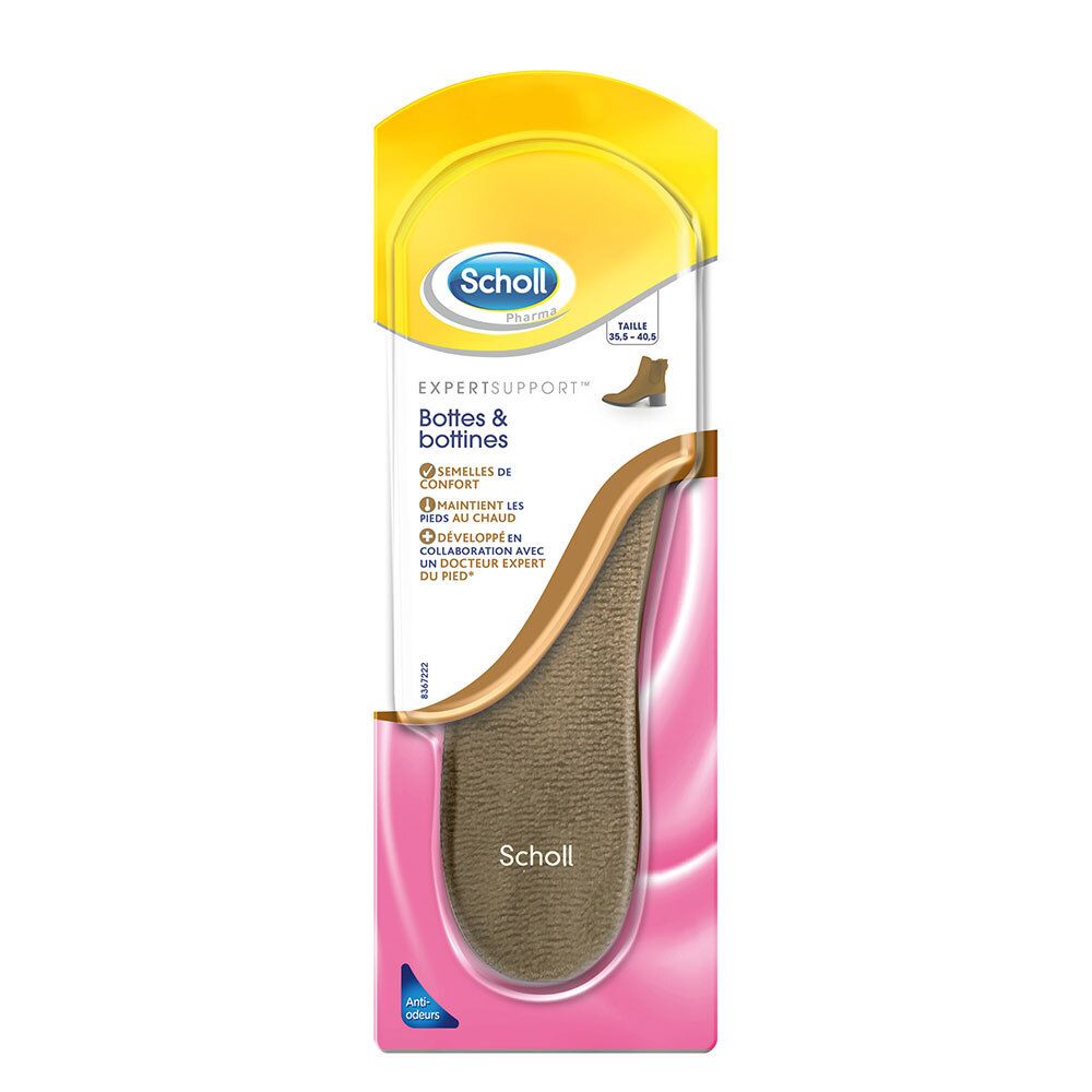 Scholl Semelles Expert Support bottes et bottines (1 pièce)