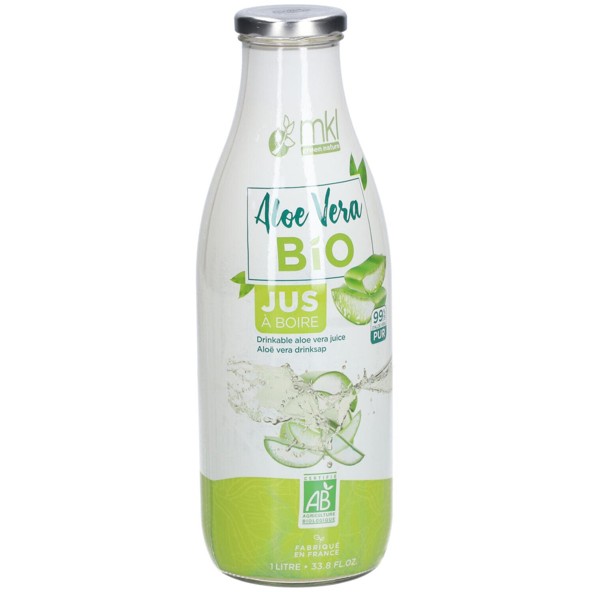 MKL Aloe Vera BIO Jus à boire pur non chauffé (1000 ml)