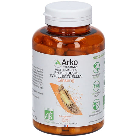 ARKOPHARMA Arkogélules Ginseng bio (150 gélules)