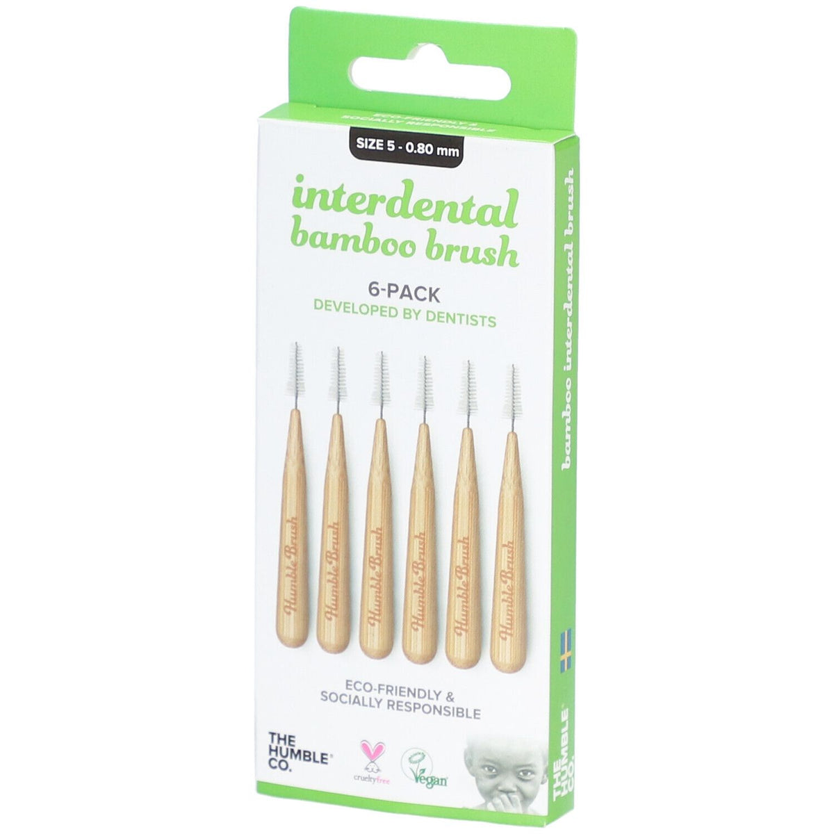 Humbre Brosse Interdentale 0.8mm Vert 6 — 1 pièce
