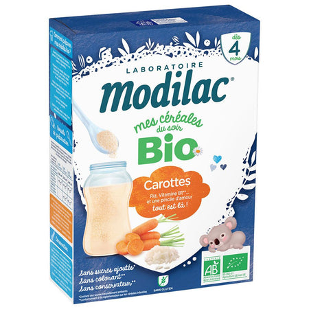 Modilac Mes Céréales du Soir Bio - Carottes (250 g)