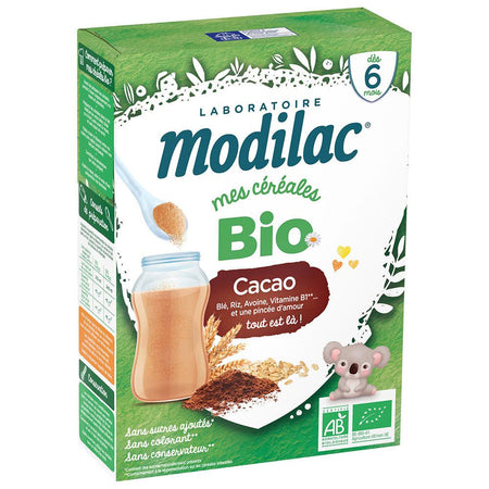 Modilac Céréales Bio Cacao (250 g)