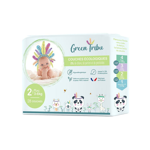 Green Tribu Couches écologiques 2 mini 3-6 kg