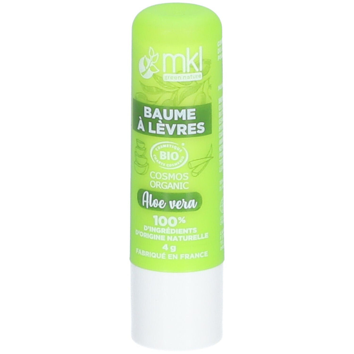 mkl Baume lèvres certifié bio - Aloe Vera (4 g)