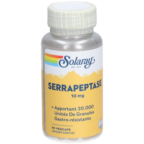 Solaray Serrapeptase 10mg 90 pflanzliche Kapseln