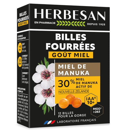 Herbesan Miel de Manuka IAA 10+ (12 pièces)