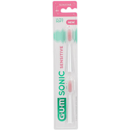 GUM® SONIC SENSITIVE Brossette de rechange (2 pièces)