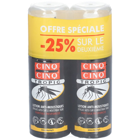 Cinq sur Cinq Tropic Insektenabwehrlotion verstärkt Doppelpack 2 x 75ml