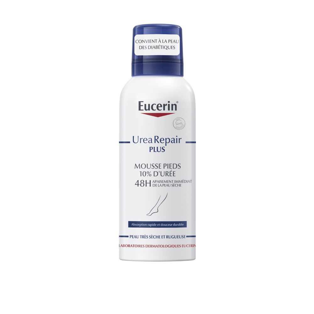 Eucerin UreaRepair PLUS Mousse Pieds 10% d'Urée Peau sèche (150 ml)