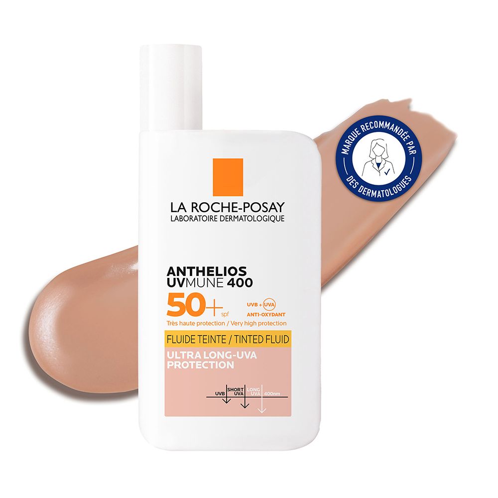 La Roche-Posay Anthelios Fluide UVmune 400 avec parfum et teinte SPF50+ (50 ml)