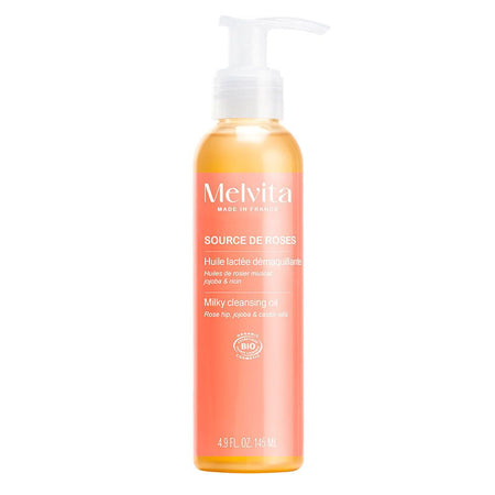 Melvita Source de Roses Huile lactée démaquillante (145 ml)