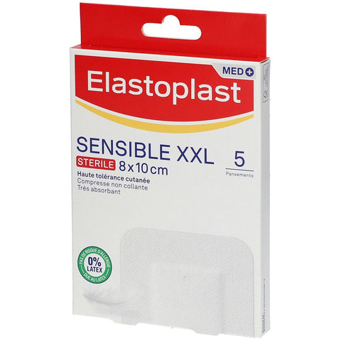 Elastoplast MED Sensible XXL Pflaster 8 x 10 cm (5 Stück)