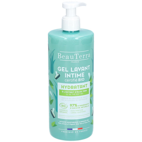 BeauTerra Bio-zertifiziertes Intimwaschgel - Feuchtigkeitsspendend — 500 ml