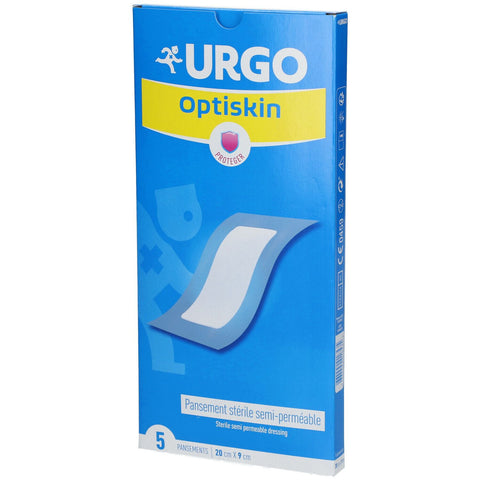 Urgo Soins Infirmiers Optiskin Haftender Verband 20 x 9cm 5 Stück