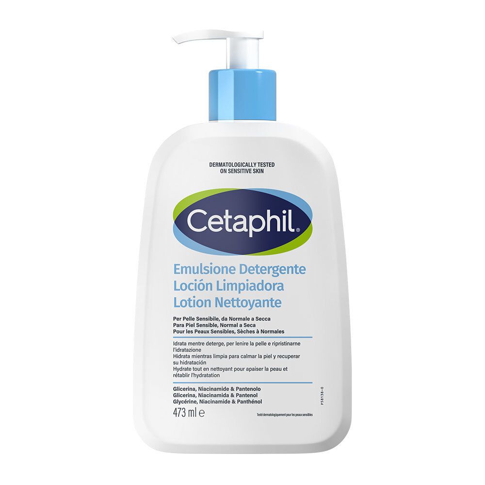 CETAPHIL® Lotion nettoyante peau sensible sèche à normale (470 ml)