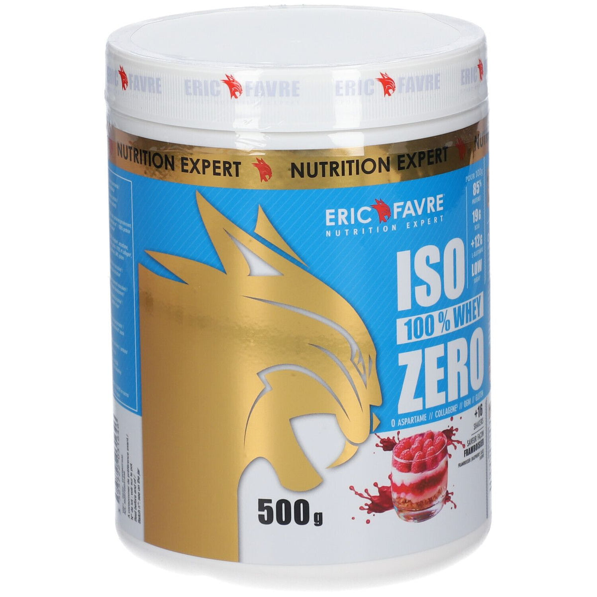 ERIC FAVRE® Iso Zero 100% Whey Protéine Framboisier (500 g)
