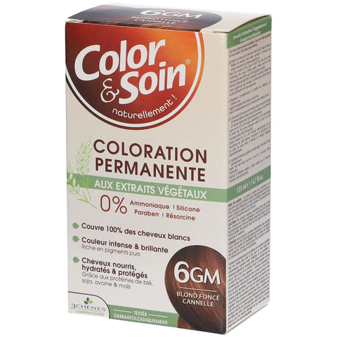 Les 3 Chênes Color & Soin Haarfarbe 6GM Dunkelblond Zimt (135 ml)