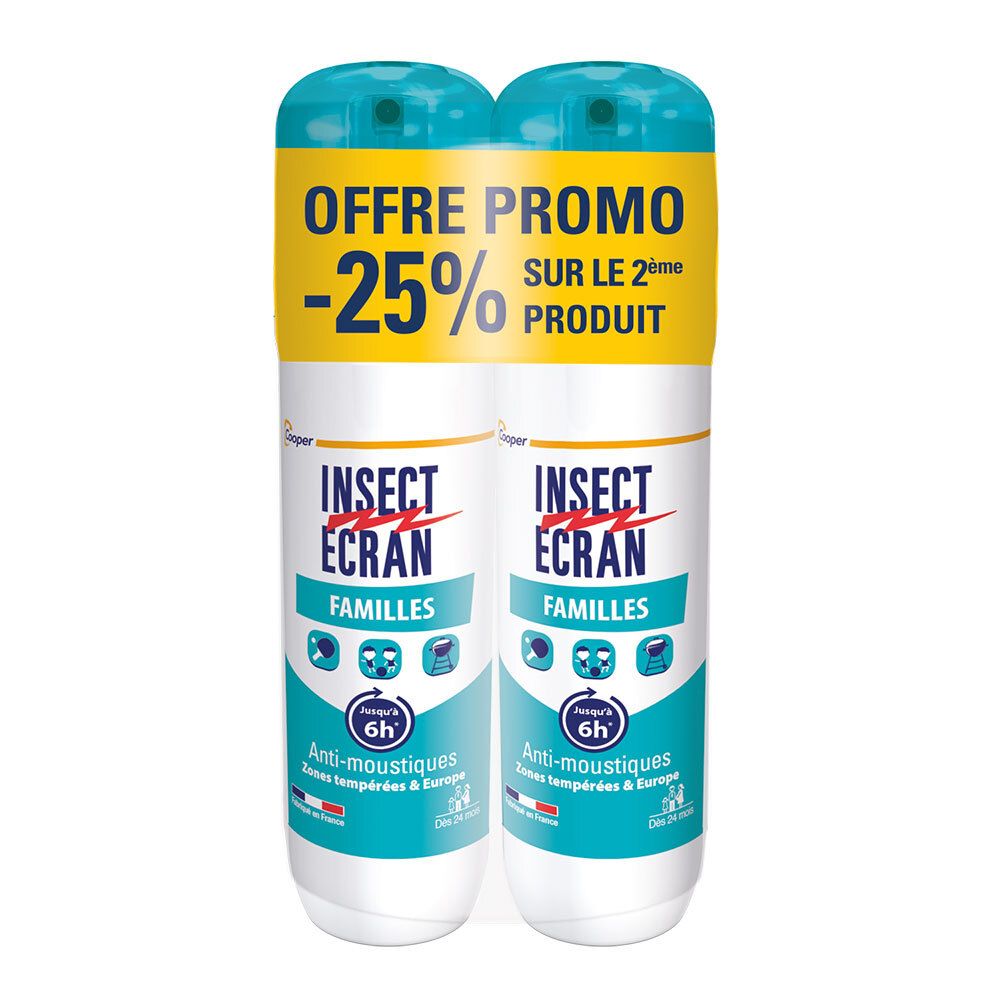 Insect Ecran anti-moustiques spray répulsif peau Familles (200 ml)
