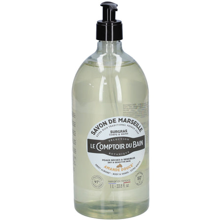 Le Comptoir du Bain savon de Marseille amande douce (1000 ml)