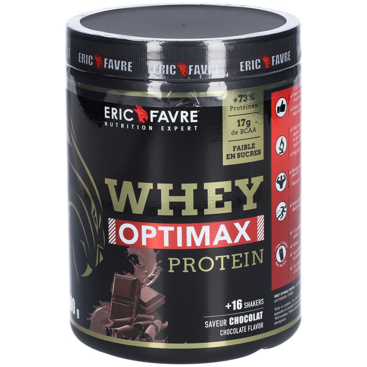 ERIC FAVRE Whey Optimax Protéines saveur Chocolat (500 g)