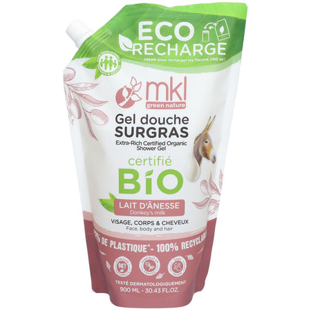 mkl Eco-recharge certifiée bio (900 ml) - Lait d'ânesse