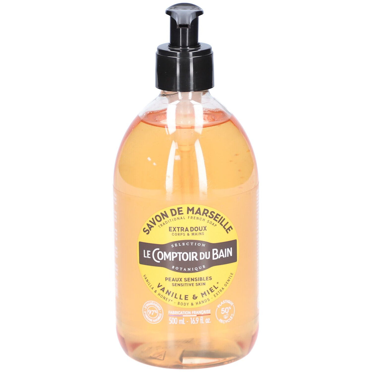 Le Comptoir du Bain Savon de Marseille Vanille-Miel (500 ml)