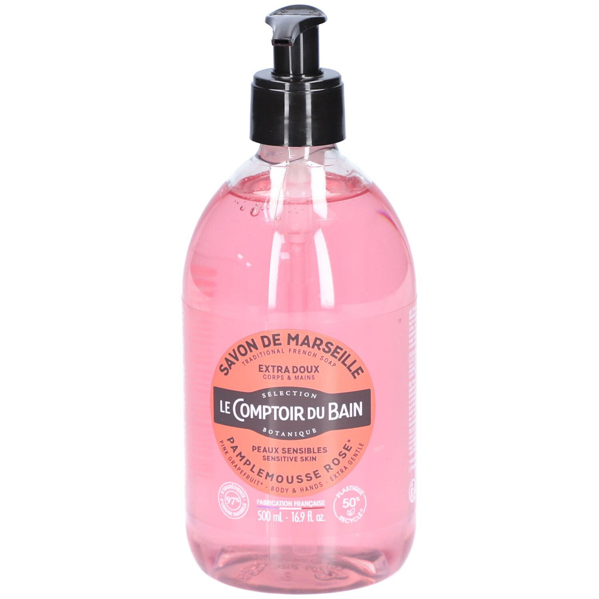 Le Comptoir du Bain Savon de Marseille Pamplemousse Rose (500 ml)