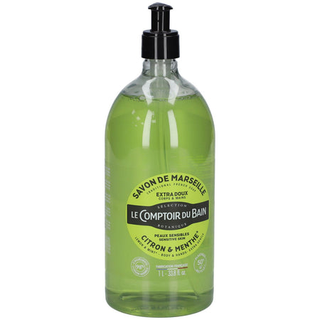 Le Comptoir du Bain Savon Traditionnel de Marseille Citron Menthe — 1000 ml