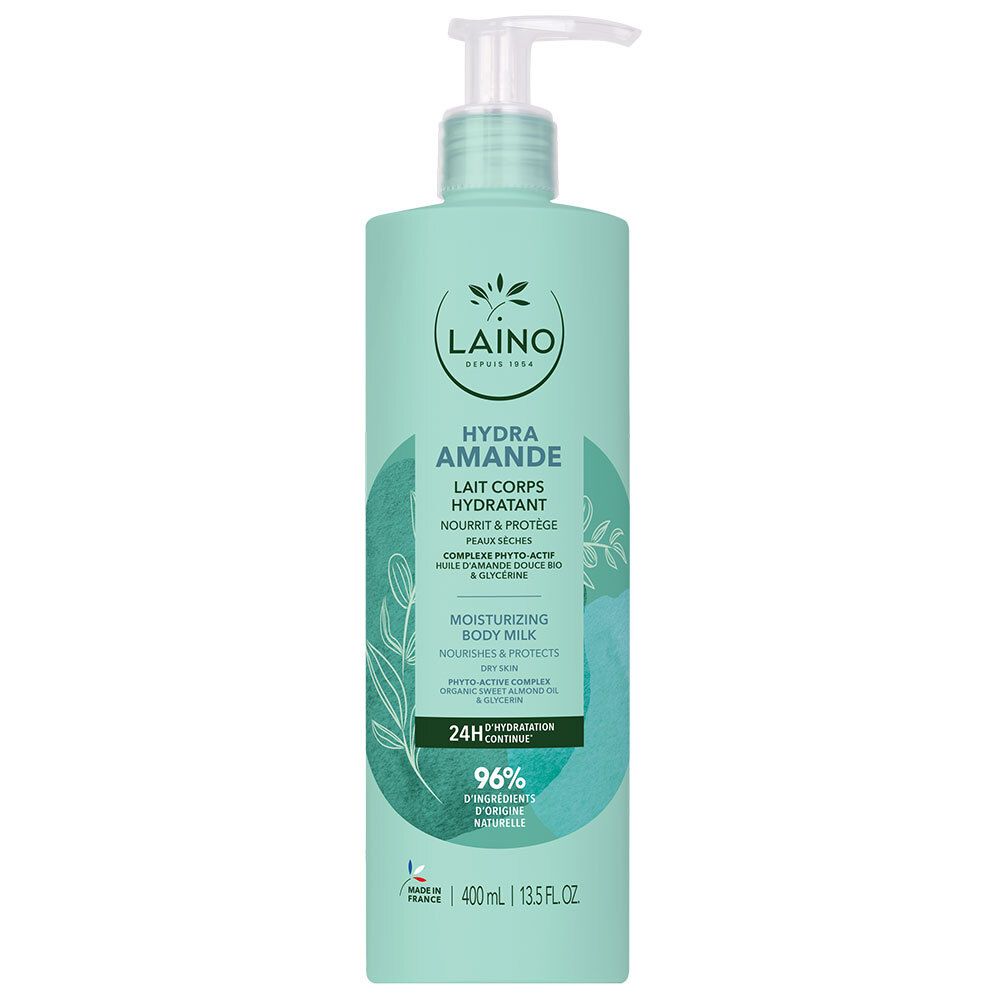 Laino Lait corps hydratant Amande douce (400 ml)