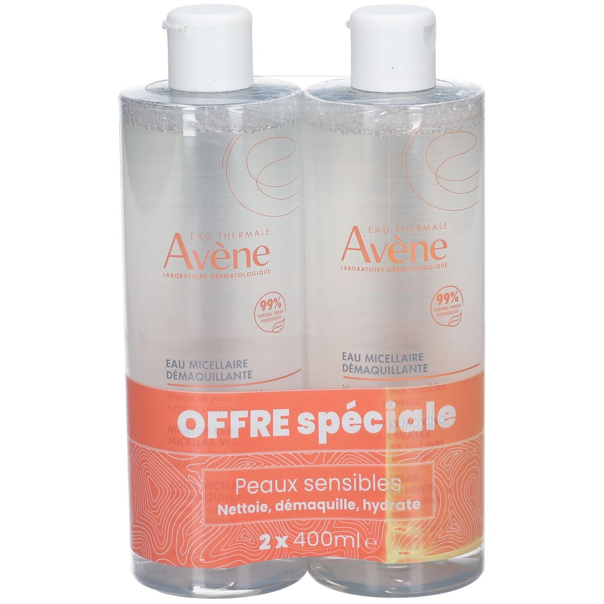 Avène Eau micellaire démaquillante (2x400 ml)